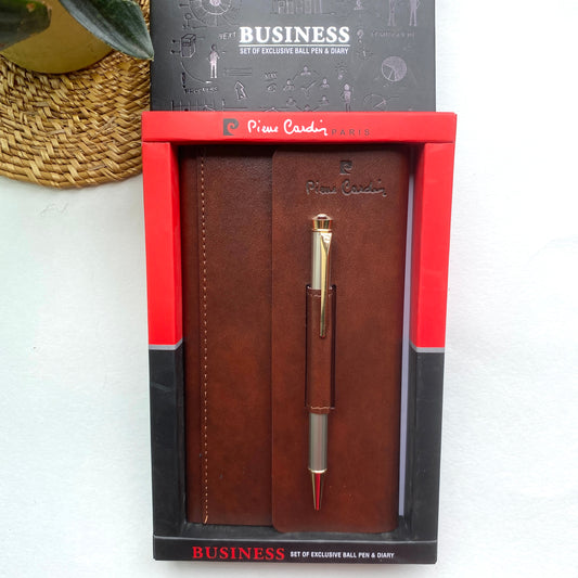 Pierre Cardin Business| set of exclusive ball pen & diary