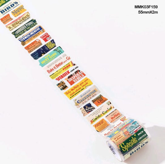 MMK03F159 Decorative Tape Roll Sticker  55mm* 2Mtr