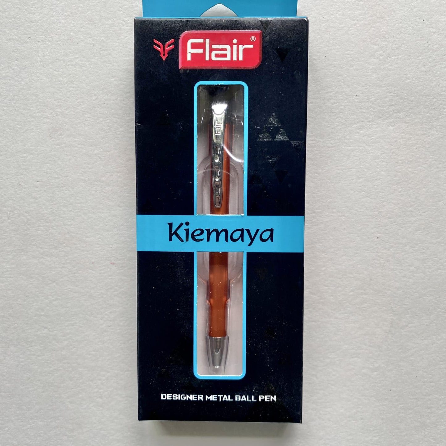 Flair Kiemaya Ball Pen | Metallic Body | Body Color: Metallic Orange | Ink Color: Blue