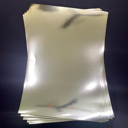 Mirror Card Stock A3 Silver 250GSM (1 Pckt :- 5 Sheets)