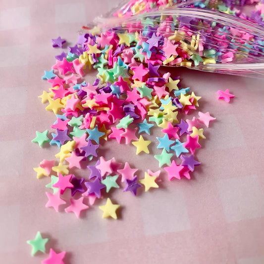 Shakers Star Multicolor(10 Grams/Packet) made with Polymer clay