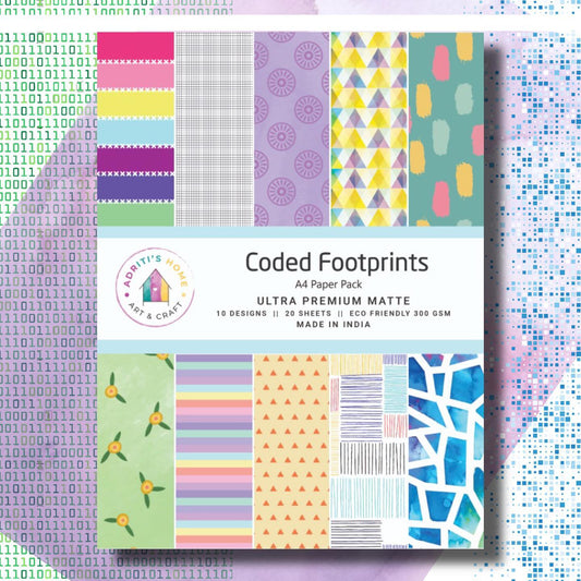 Coded Footprint Designer Paper Pack