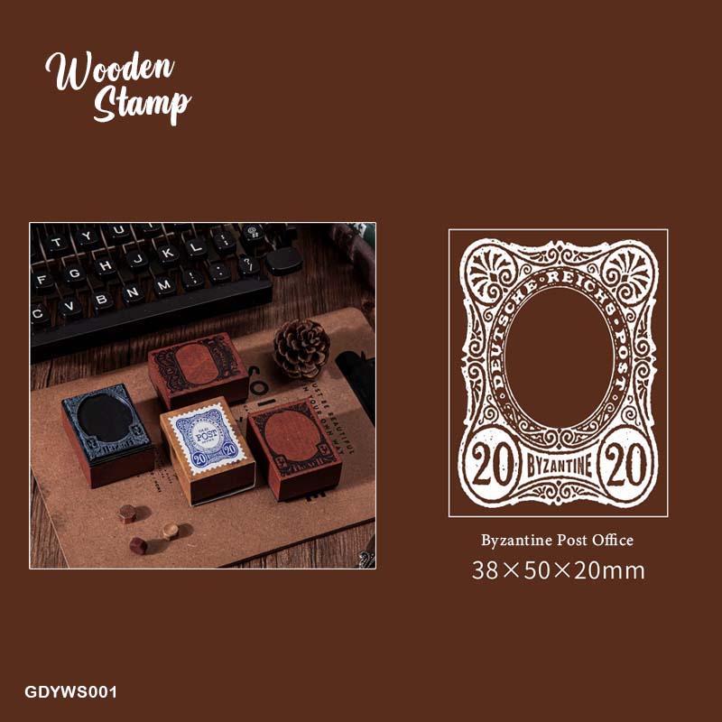 GDYWS001 - Wooden Stamp | Size : 38 mmX50X20 mm