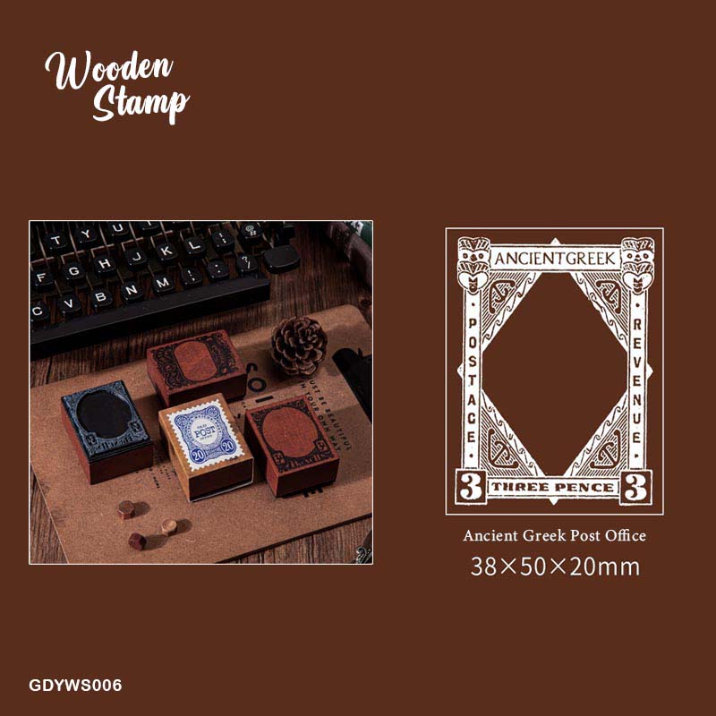 GDYWS006 - Wooden Stamp | Size : 38 mmX50X20 mm