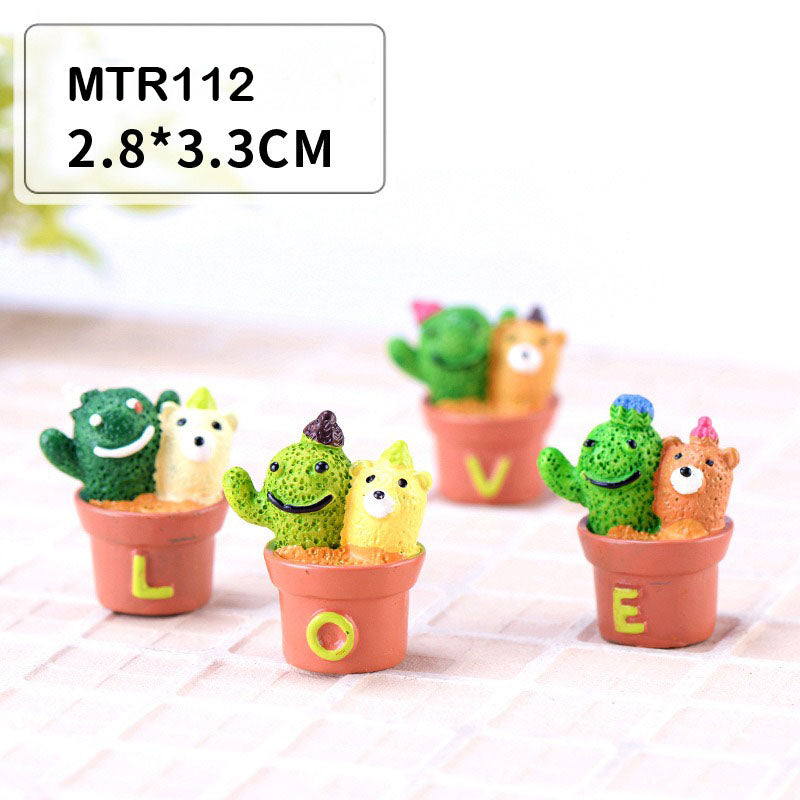 4 Pcs Cactus Miniature Model MTR112