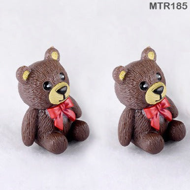 2 Pcs Teddy Bear Miniature Model MTR185