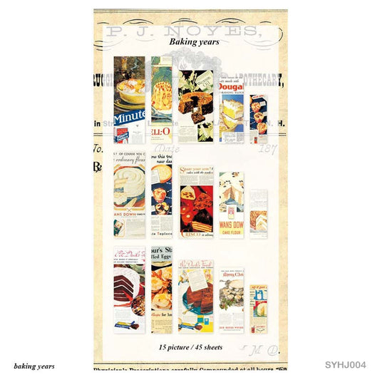 SYHJ004 - Baking Collection Stickers | 15 pics | 45 sheets