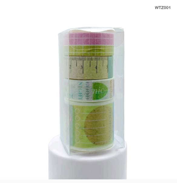 WTZ001 - Washi Tape Set of 4 - 2mtr