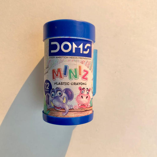 Doms Miniz Plastic Crayons Set of 12
